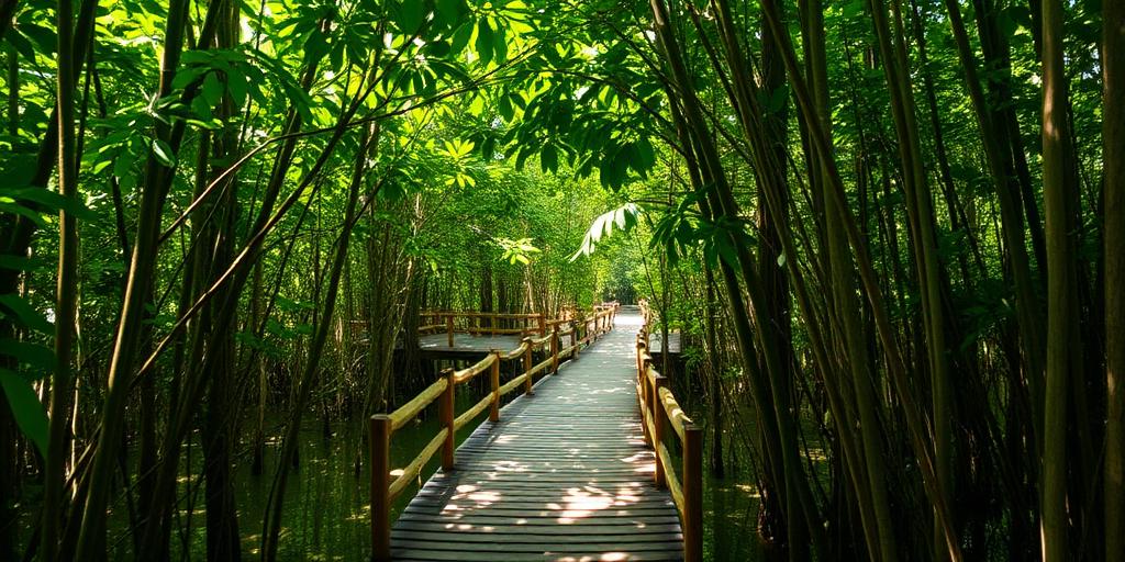 Sampah menumpuk di area Mangrove Mentawir